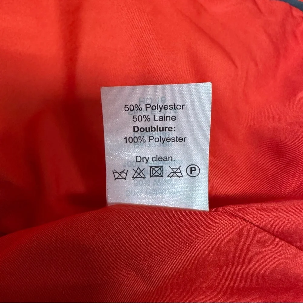 J. Crew factory Stadium Cloth Majesty Peacoat Coat Jacket in Red Sz 2 - Picture 8 of 12